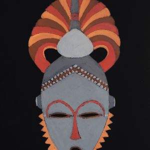 Yohouré Elfenbeinküste Pastellkreide 70 x 50 cm 2020