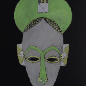 Gouro Elfenbeinküste Pastellkreide 70 x 50 cm 2020