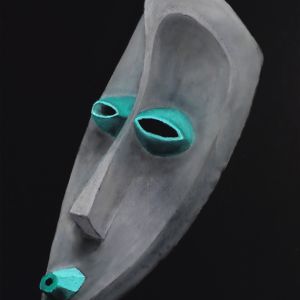 Mahongwe DR Kongo Pastellkreide 70 x 50 cm 2020