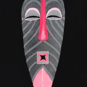 Songye DR Kongo Pastellkreide 70 x 50 cm 2020