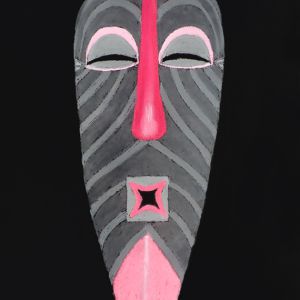 Songye DR Kongo Pastellkreide 70 x 50 cm 2020