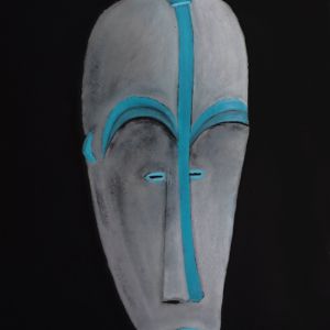 Fang Gabun Pastellkreide 70 x50 cm 2020