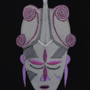 Ligbi Elfenbeinküste Pastellkreide 70 x 50 cm 2020