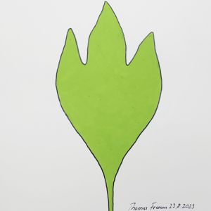 Sassafras, Acrylstifte auf Papier, 29,7 x 42 cm, 2023