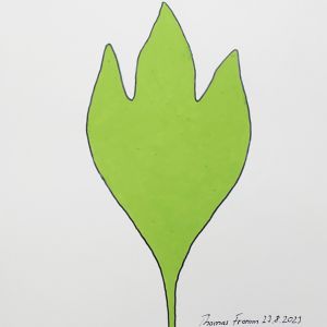 Sassafras, Acrylstifte auf Papier, 29,7 x 42 cm, 2023