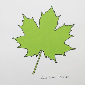 Acer, Acrylstifte auf Papier, 29,7 x 42 cm, 2023