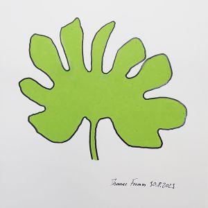 Sanguinaria, Acrylstifte auf Papier, 29,7 x 42 cm, 2023