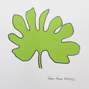 Sanguinaria, Acrylstifte auf Papier, 29,7 x 42 cm, 2023