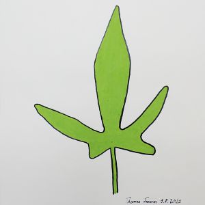 Ipomea, Acrylstifte auf Papier, 29,7 x 42 cm, 2023